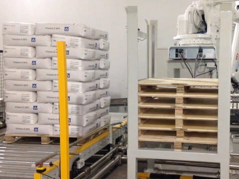 robot palletizer for valve bag for Vitamin E powder small