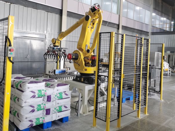 robot palletizer for valve bag